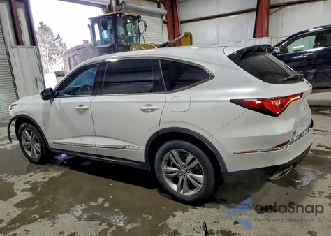 2023 Acura Mdx z USA, uszkodzony, nr VIN 5J8YE1H37PL032673